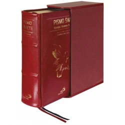 Pismo Św. ST i NT (standard format, twarda oprawa - skóra, etui) Edycja Św.Pawła